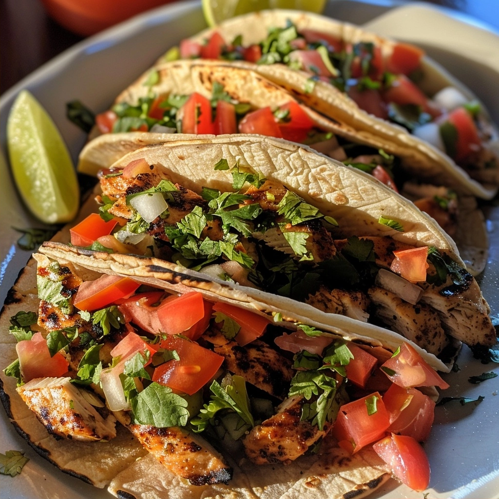 Cilantro Lime Chicken Tacos Recipe