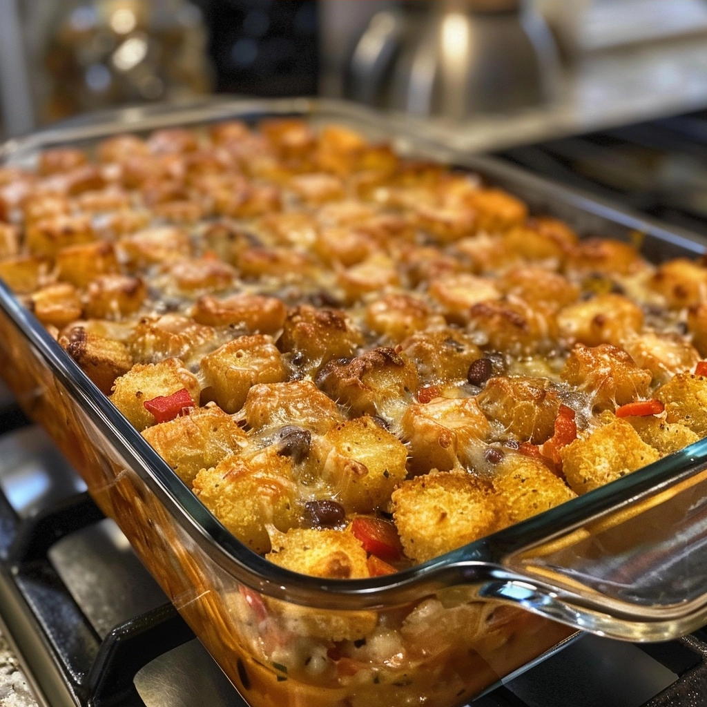 Taco Tater Tot Casserole Made Easy