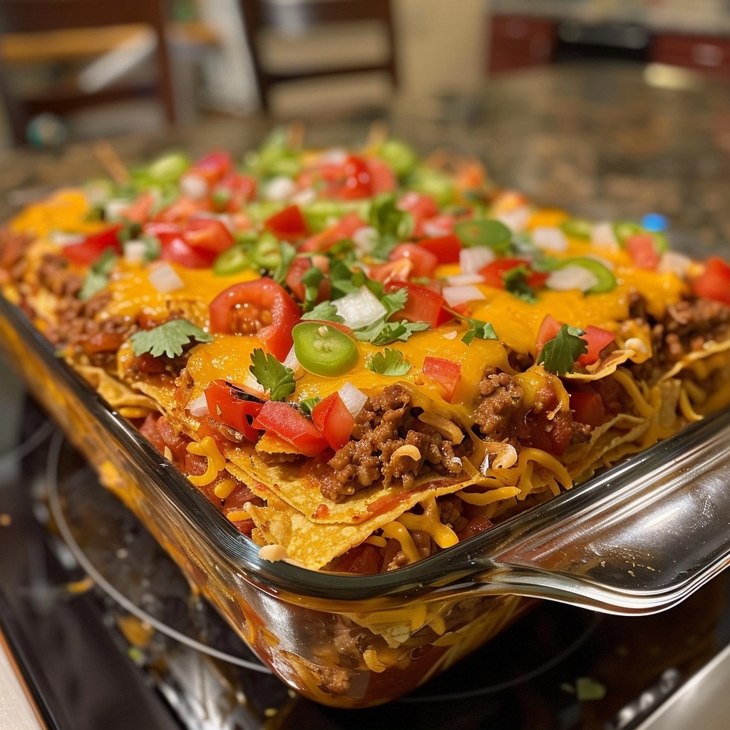 Layered Taco Bake: A Flavorful Family Favorite