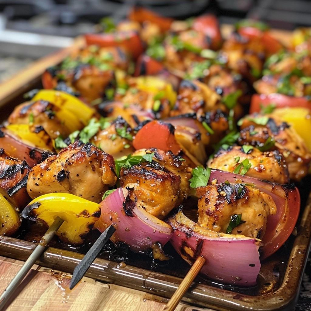 Hawaiian Chicken Kabobs Made Easy