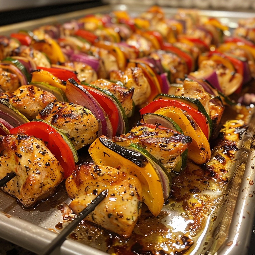 Chicken Kabobs in the Oven Recipe