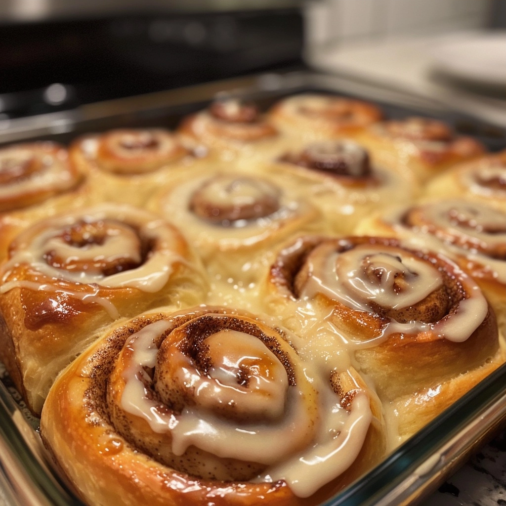Fluffy Cinnamon Rolls with Creamy Glaze Recipe