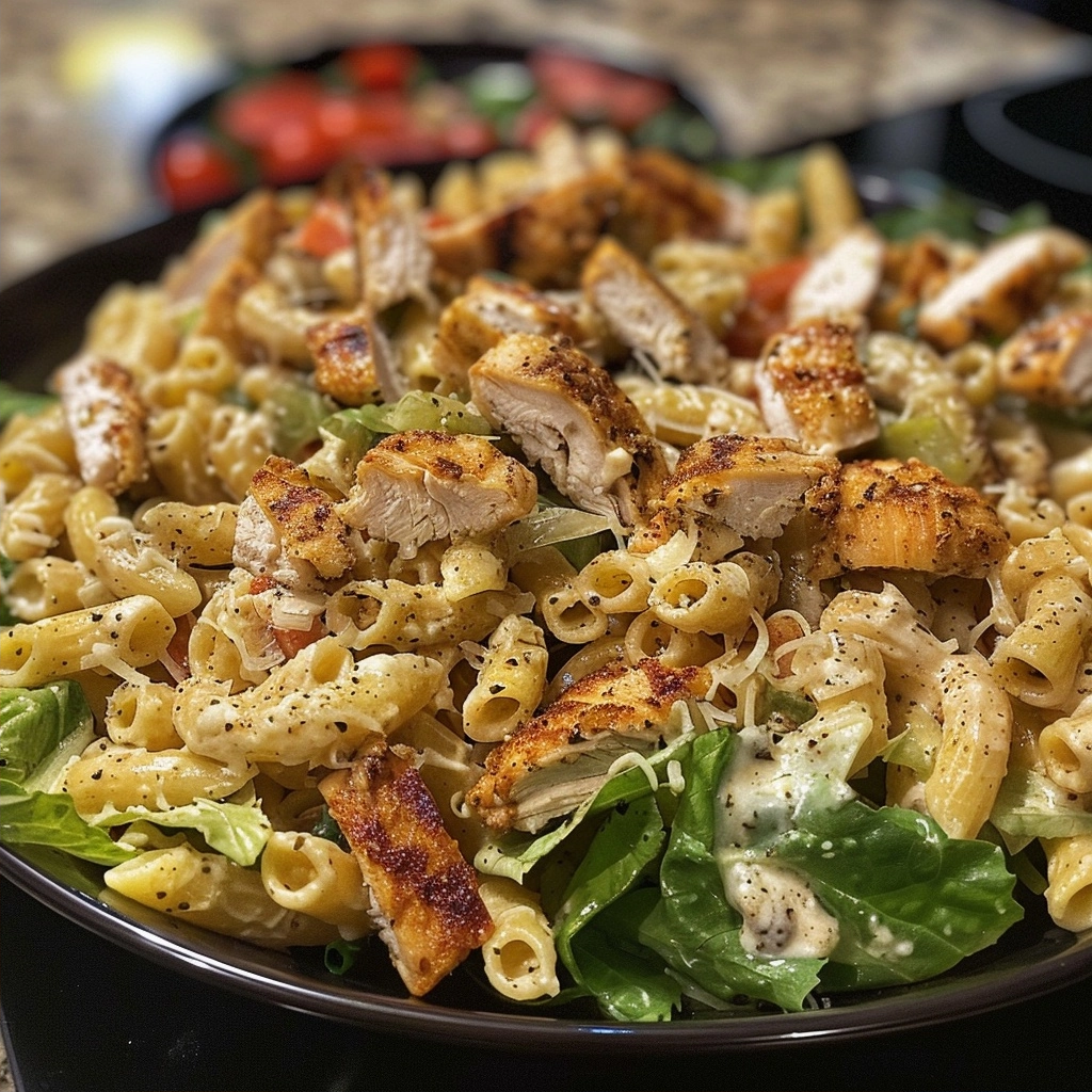 Chicken Caesar Pasta Salad for Your Next Gathering