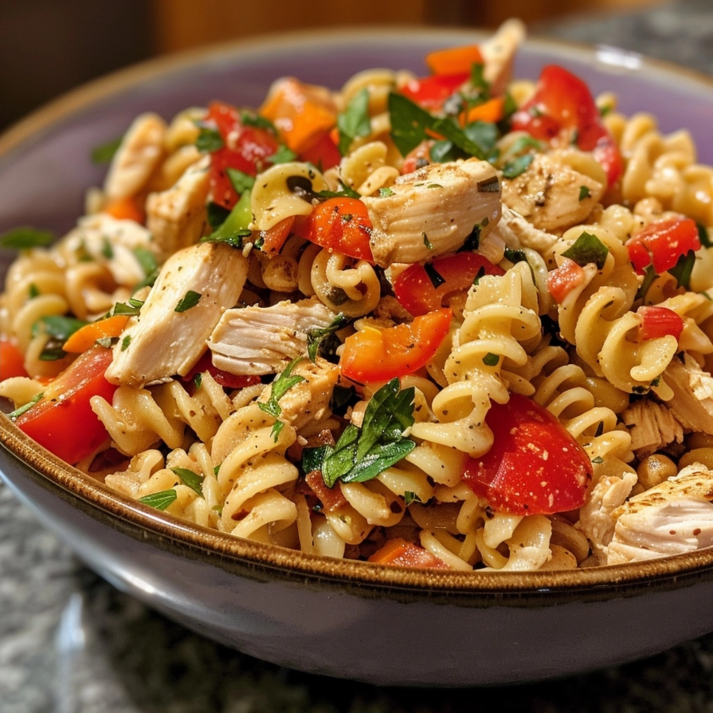 Italian Chicken Pasta Salad for Easy Weeknight Meals