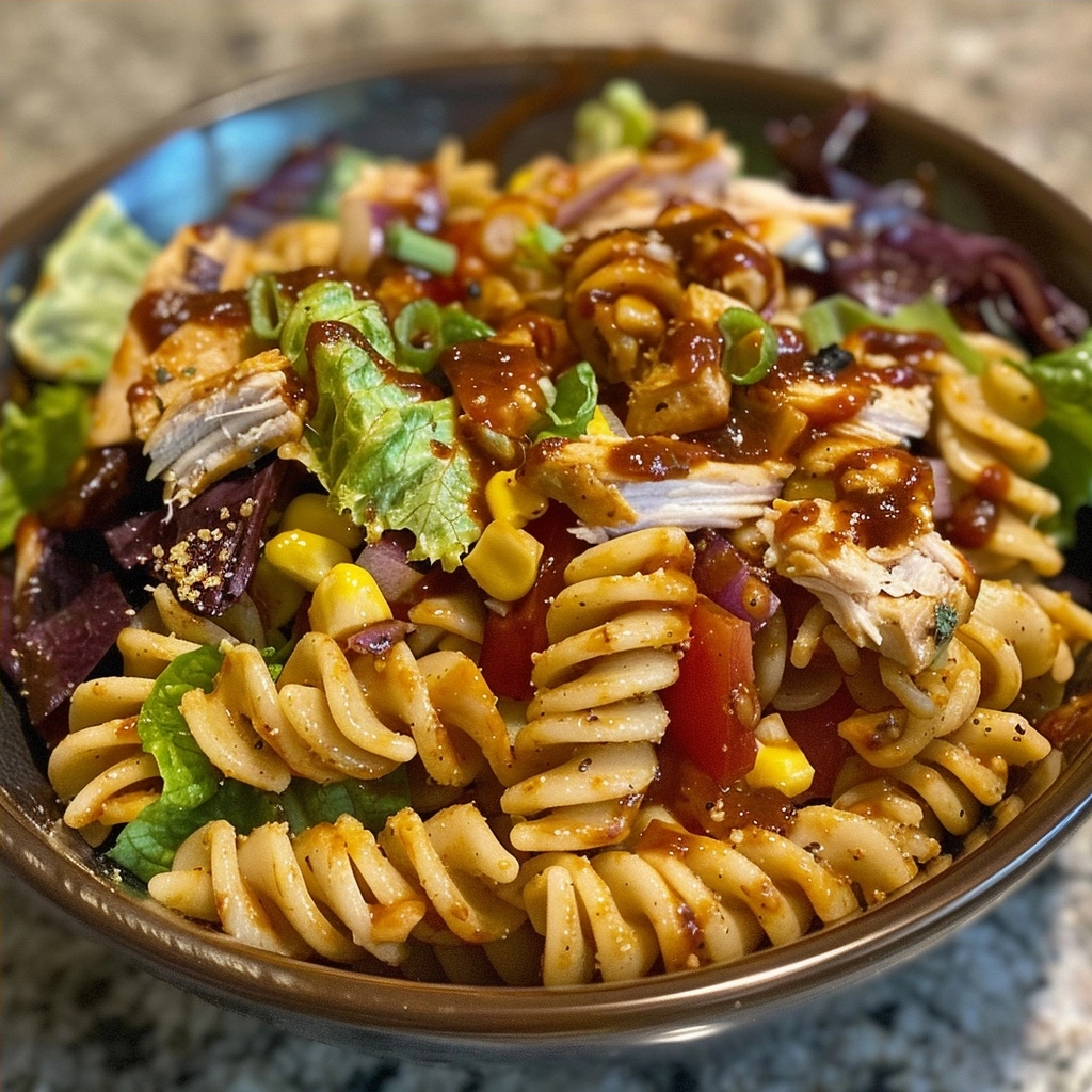 BBQ Chicken Pasta Salad for Easy Summer Meals