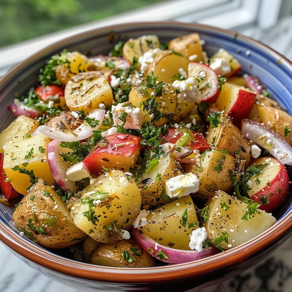Greek Potato Salad: The Zesty Herb Infused Classic