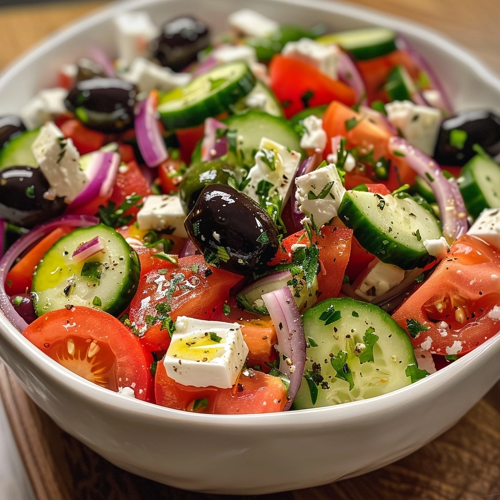 Authentic Greek Salad Recipe: A Simple Mediterranean Masterpiece