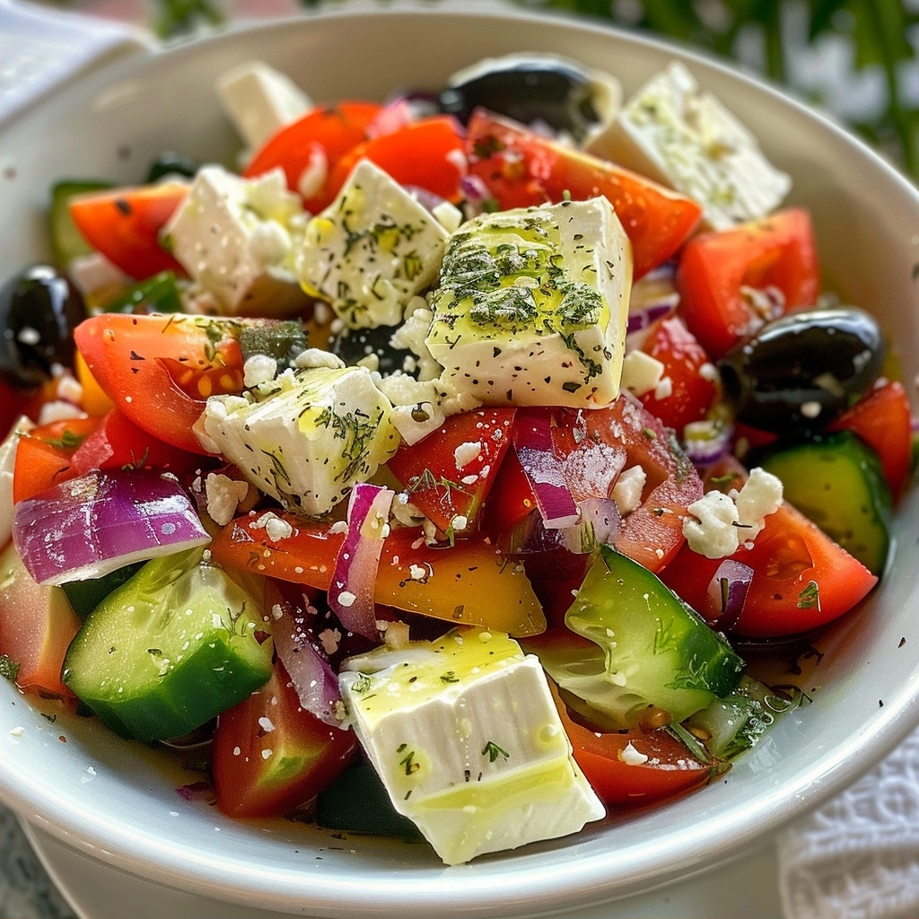 Traditional Greek Village Salad Recipe Authentic Style