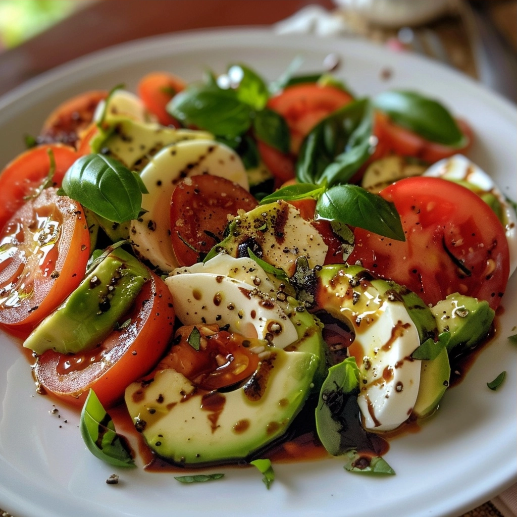 Avocado Caprese Salad: A Creamy Twist on a Classic