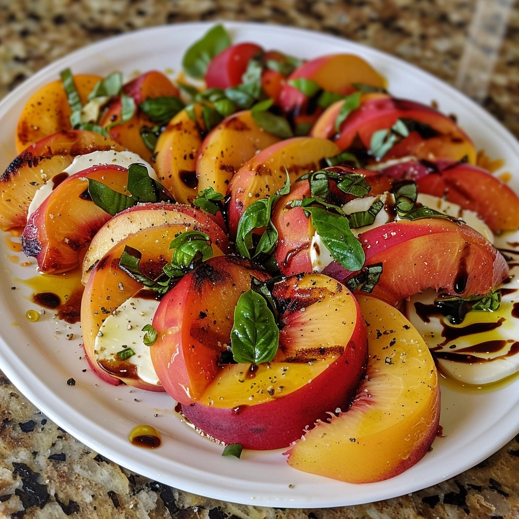 Grilled Peach Caprese Salad: A Summer Fruit Twist