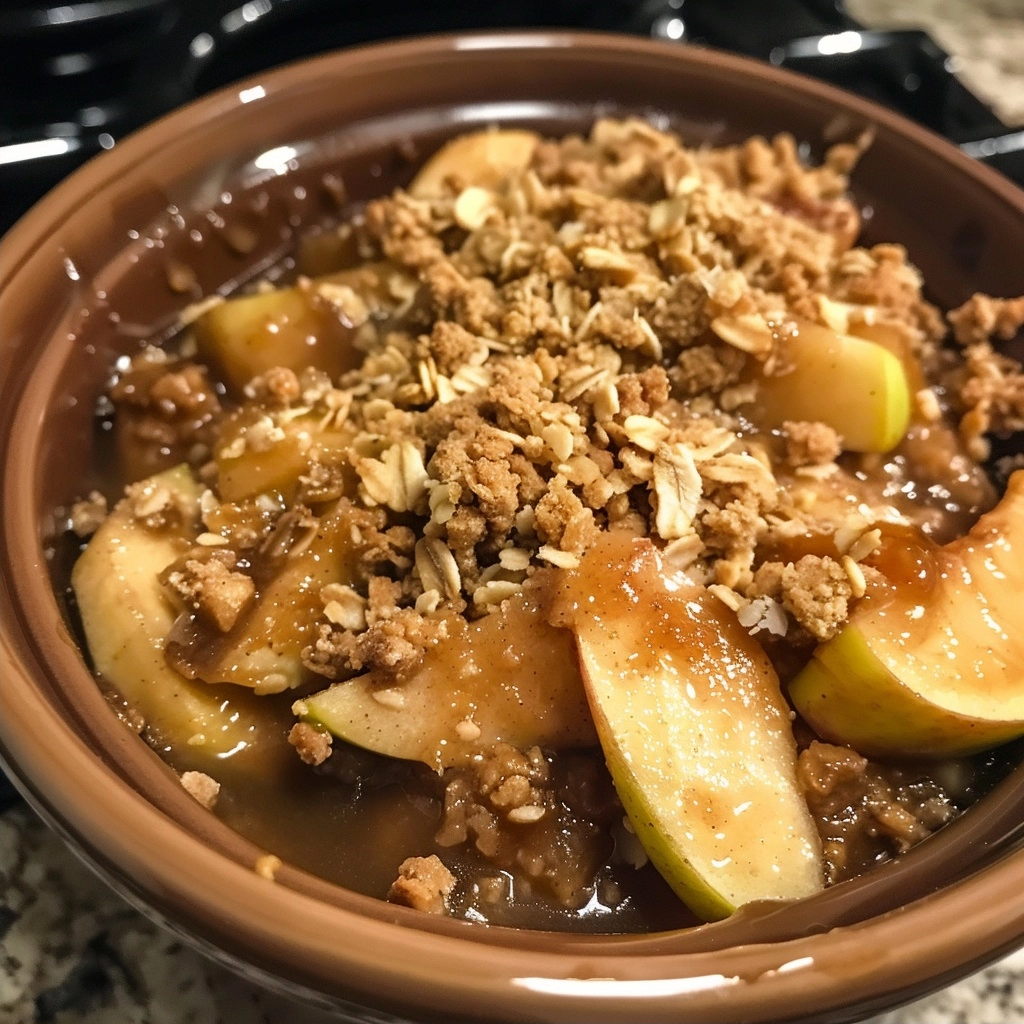 Crock Pot Apple Crisp Recipe for Busy Mornings
