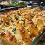 Chicken Alfredo Stuffed Shells: A Creamy Weeknight Dinner