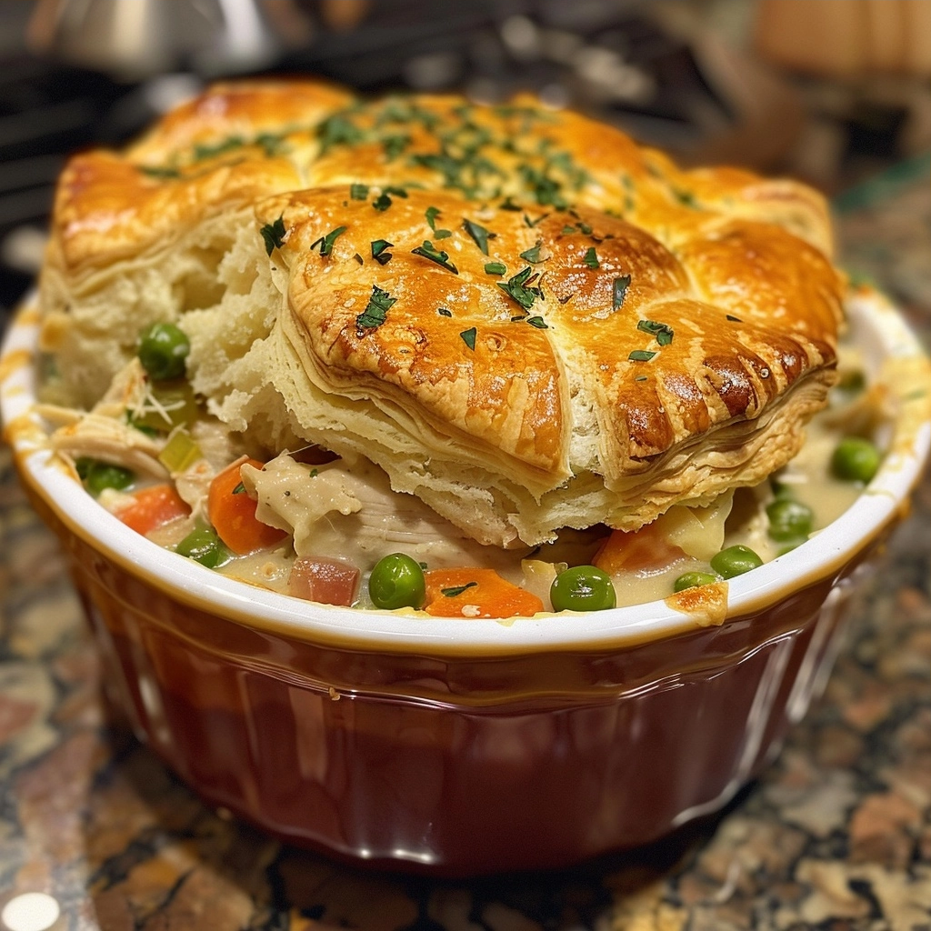 Biscuit Chicken Pot Pie: Easy One-Pot Comfort