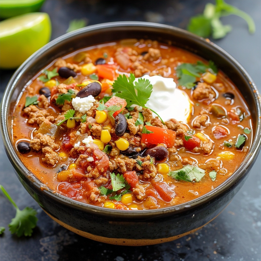 Crock Pot Taco Soup Recipe for Busy Weeknights