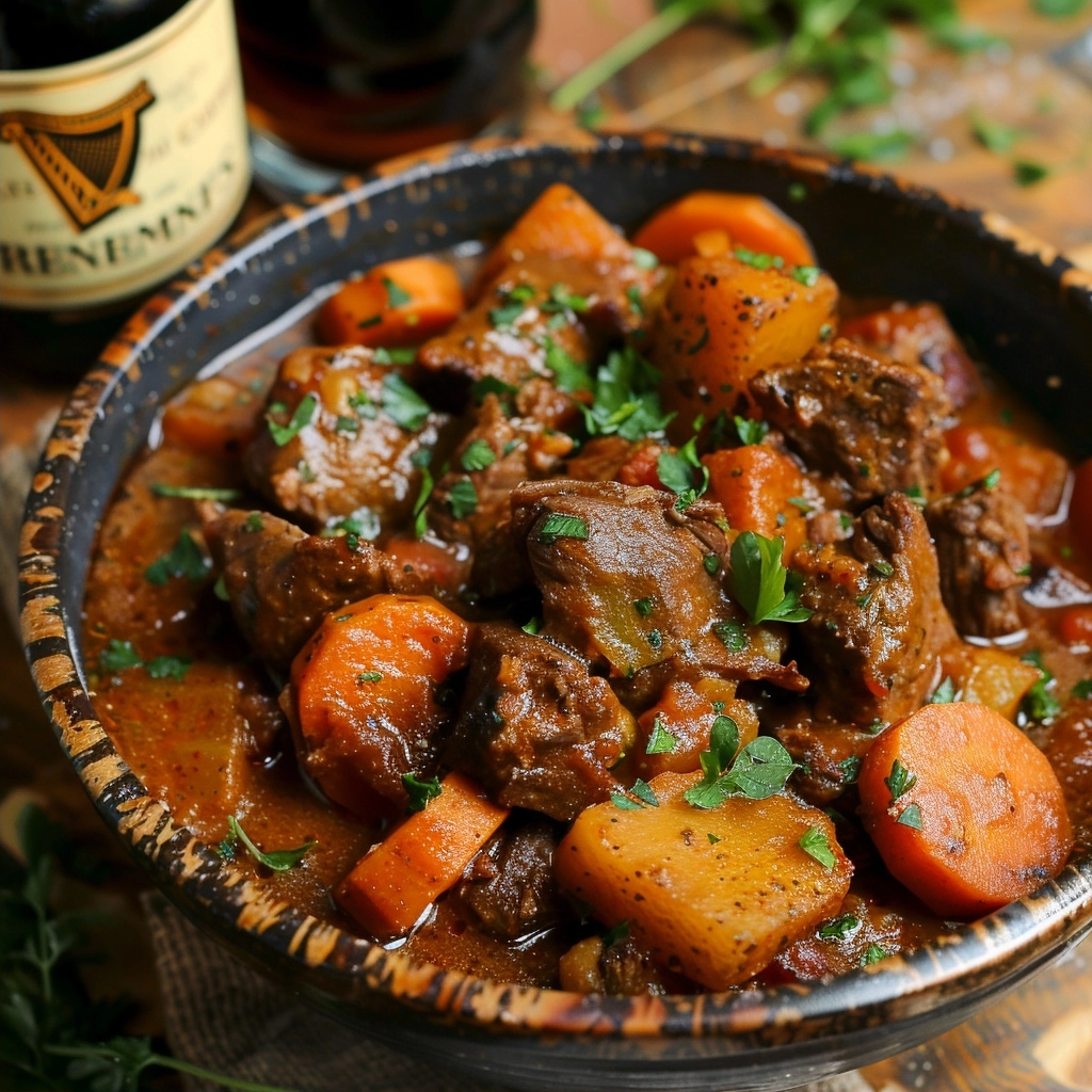 Guinness Beef Stew Made Non-Alcoholic