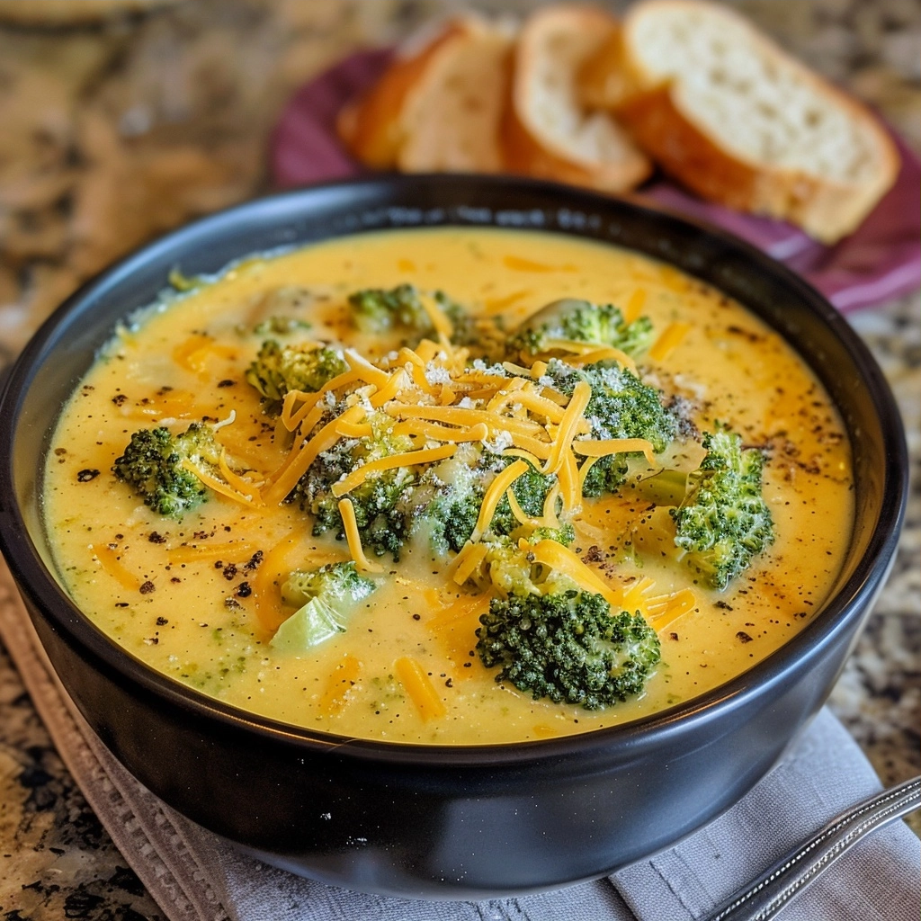 Classic Broccoli Cheddar Soup Recipe