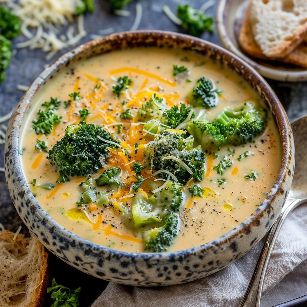 Creamy Broccoli Cheddar Soup: A Comforting Homemade Recipe