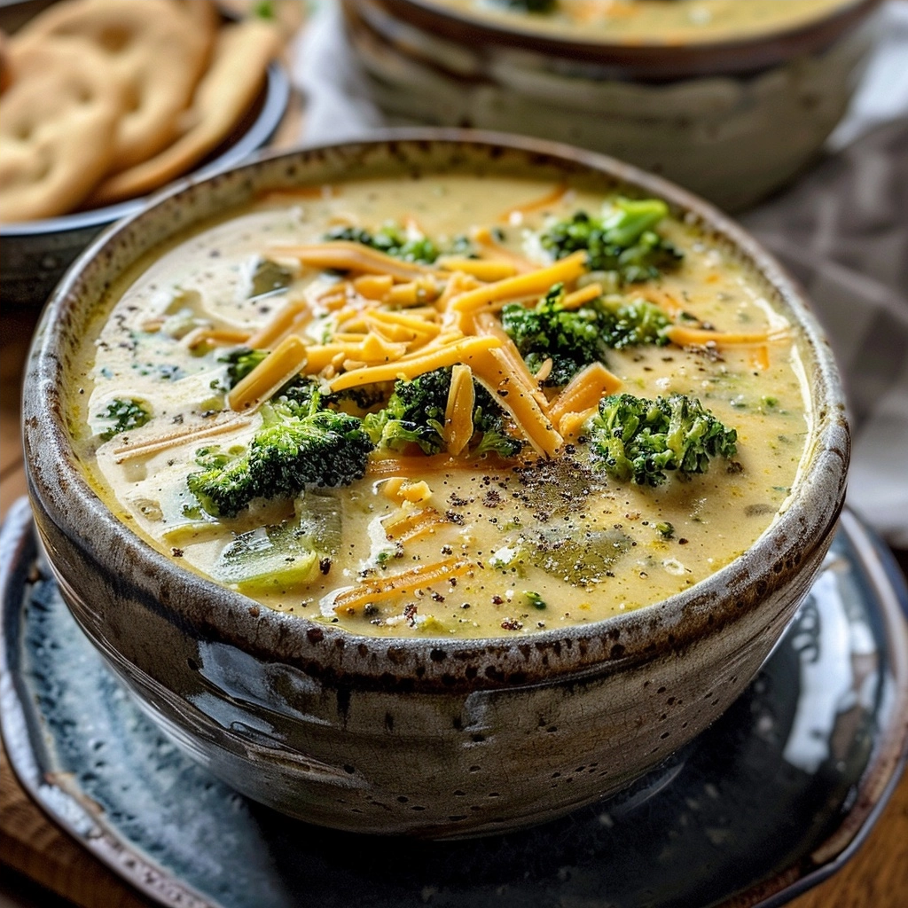 Slow Cooker Broccoli Cheddar Soup Recipe
