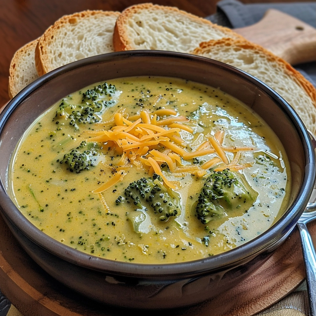 Healthy Broccoli Cheddar Soup Recipe