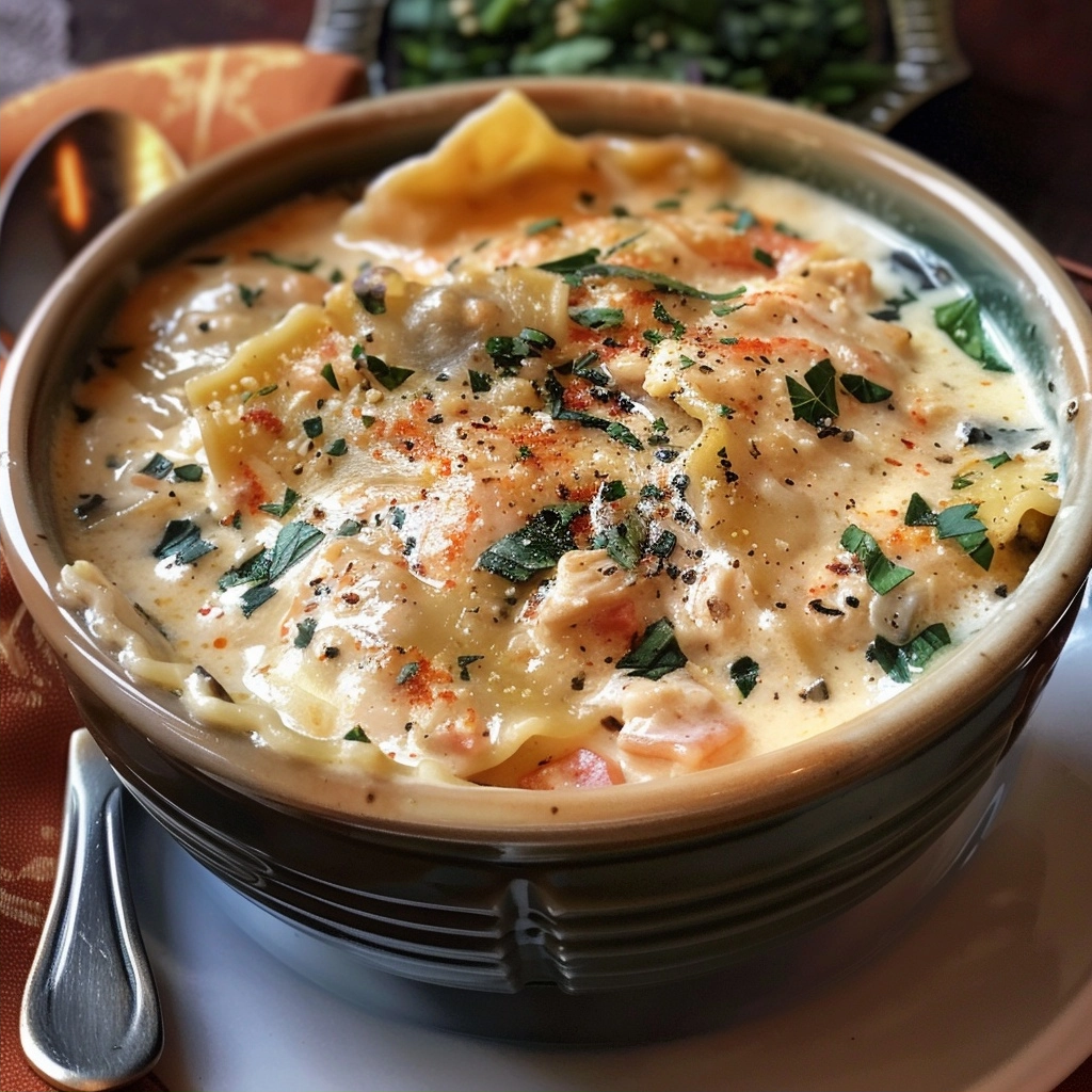 Creamy Chicken Lasagna Soup: A Hearty Comfort Meal