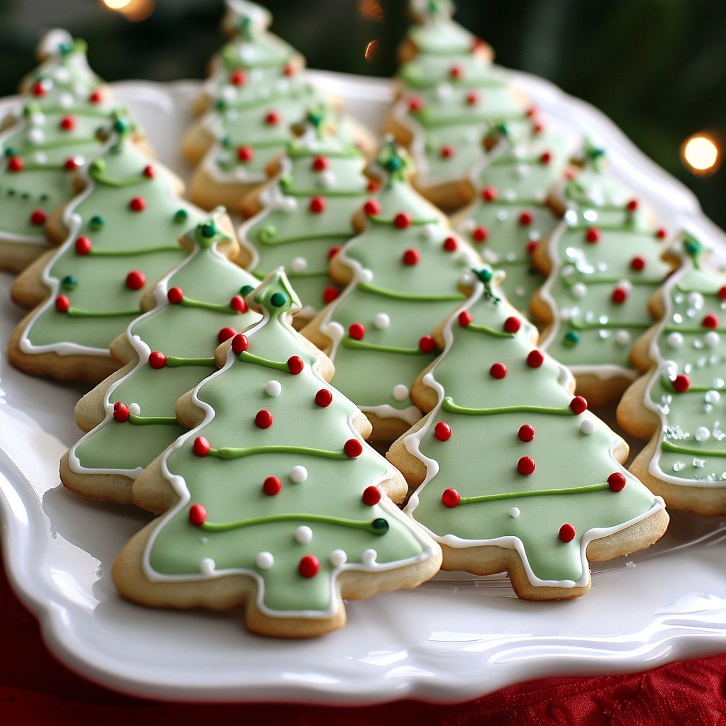 Christmas Tree Sugar Cookies Recipe for Festive Baking