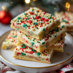 Christmas Sugar Cookie Bars for Holiday Parties