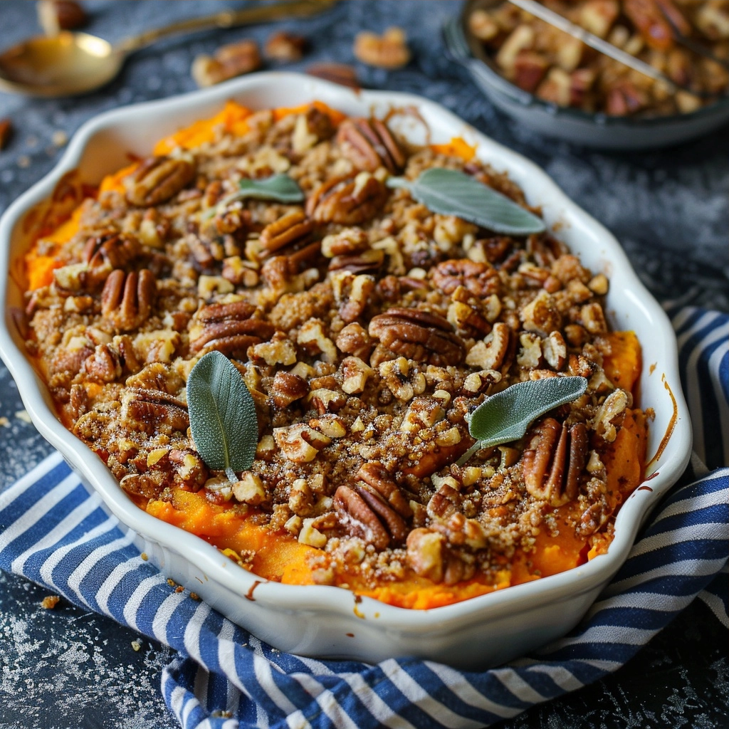 Sweet Potato Casserole with Pecan Streusel Recipe