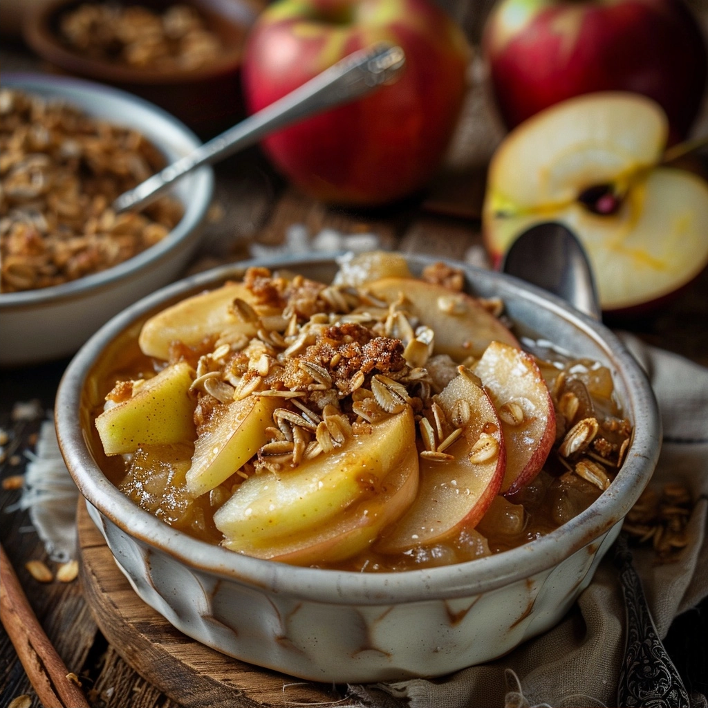 Apple Crisp with Oatmeal for a Perfect Dessert