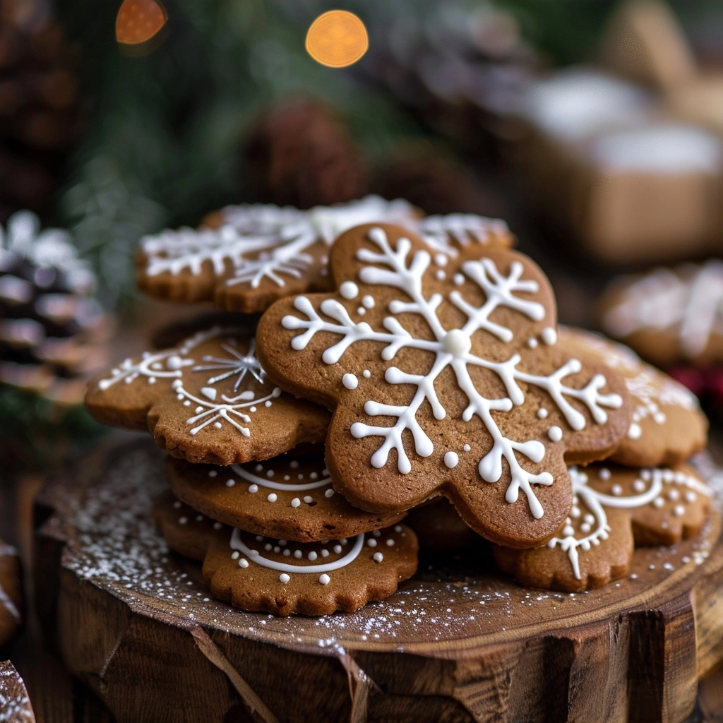 Soft Gingerbread Cookies with Brown Sugar